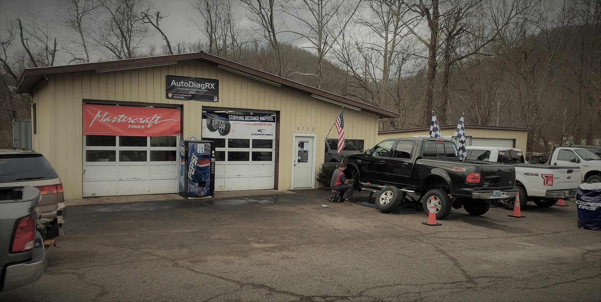 AutoDiagRX shop exterior in Minford, Ohio